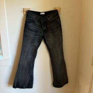 Zara medium rise baggy jean